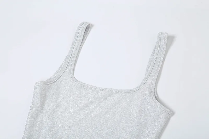 فستان ماكسي نسائي مزين بالترتر مذهل لامع أنيق بدون أكمام وظهر مكشوف غمد فيستدوس موهير أنيق للسهرة