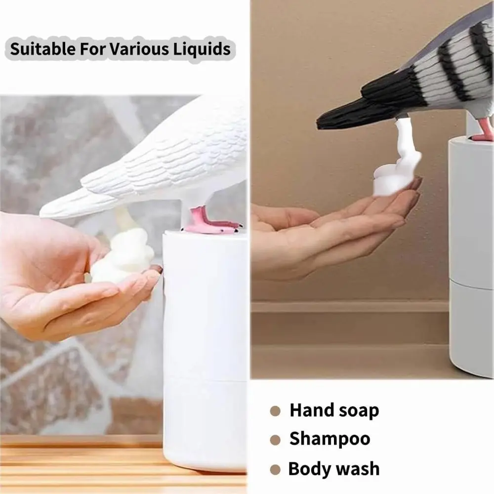 Automatic Foam Soap Dispenser Dove Shape Smart Infrared Induction Hand Washer Battery Operated Bathroom Kitchen Tool