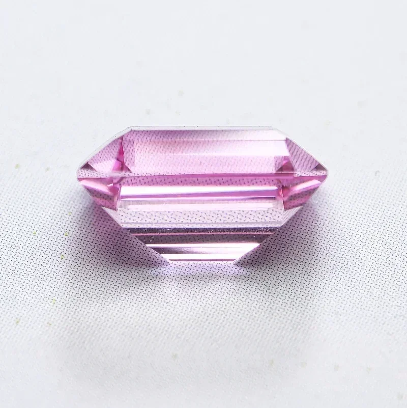

NEW NEW Lab Grown Sapphire Emerald Cut Pink Color Charms Gemstone Advanced DIY Jewelry Rings Earrings Making with Certificate