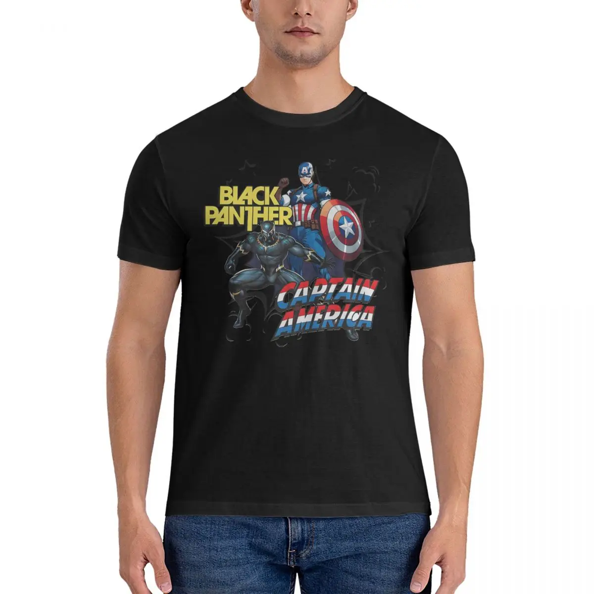 

Футболка мужская с круглым вырезом, 100% хлопок, с коротким рукавом