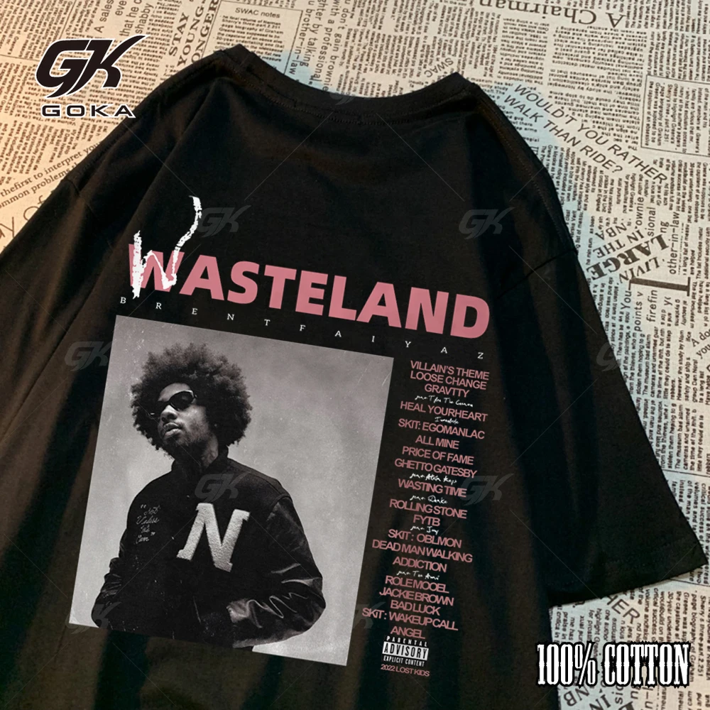 Wasteland Hip Hop Star T Shirt Men Women Creativity Casual Clothing Crewneck Cotton  Summer Loose Tops New Fashion Tee