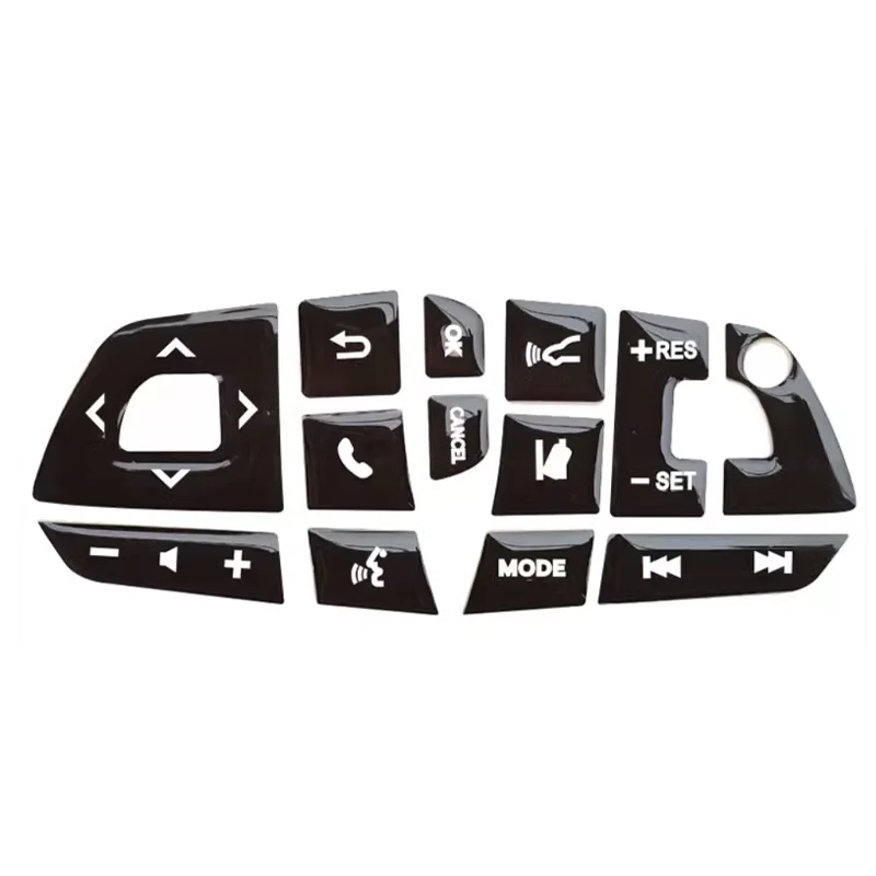 Para Toyota Highlander CROWN KLUGER Botón de cambio de marchas botón de ventana botón de volante pegatina de coche accesorios de coche
