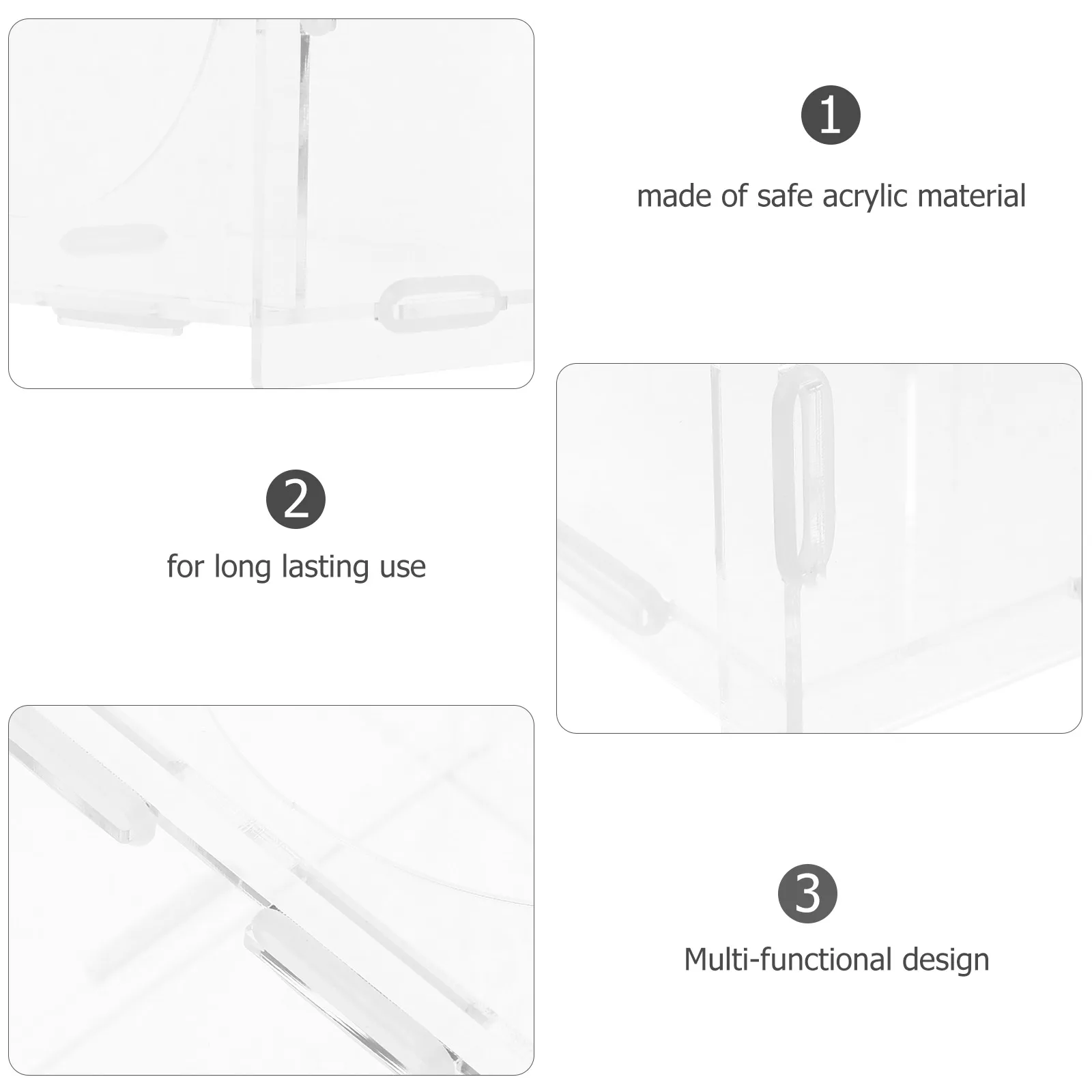Raffle Box 15x15x15cm Transparent Acrylic Lottery Ticket Container Donation Fundraising Ballot Box Solution Party