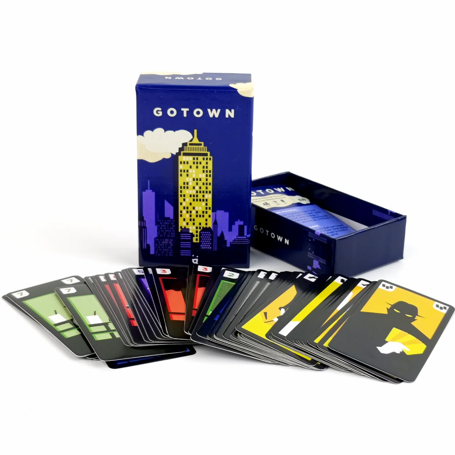 Board Game: GO TOWN – Strategy Card Game, Travel Portable, Ideal Birthday Gift for Family Party & Gathering Night