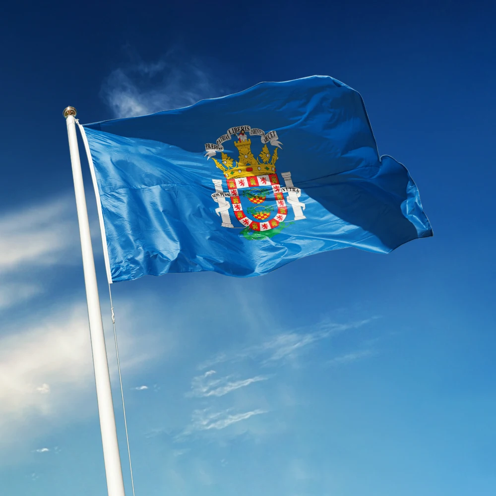 3x5 Ft Melilla Flag Vivid Color and Fade proof a Autonomous communities of Spain Flags Polyester with Brass Grommets