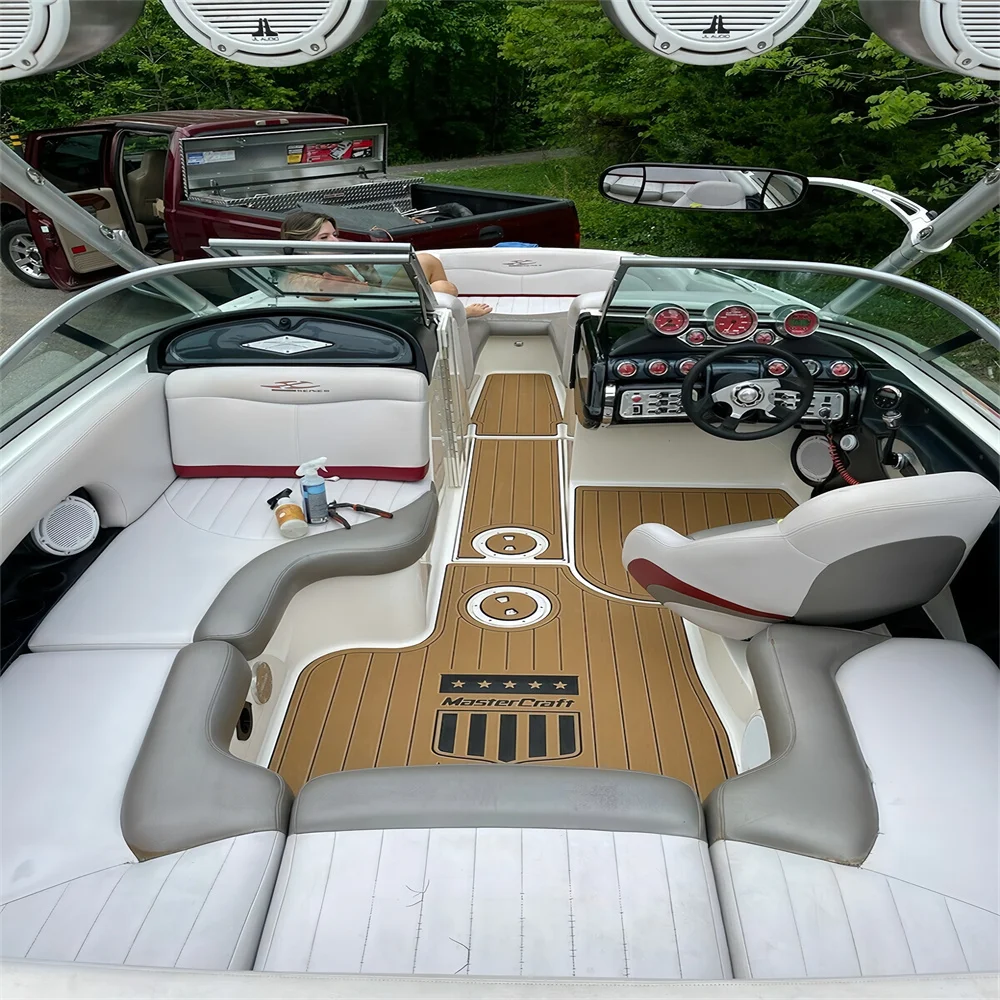 2004-2011 Mastercraft X Star Swim Platform Cockpit Pad Boat EVA Foam Teak Marine Flooring Teak Yacht boat marine accessories