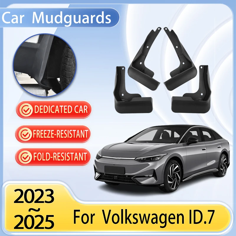 

Автомобильные брызговики, детали для Volkswagen ID.7 VW ID 7 2023 ~ 2025, автомобильные брызговики, крылья, автомобильные расширенные чехлы, защита, автогрязевые аксессуары