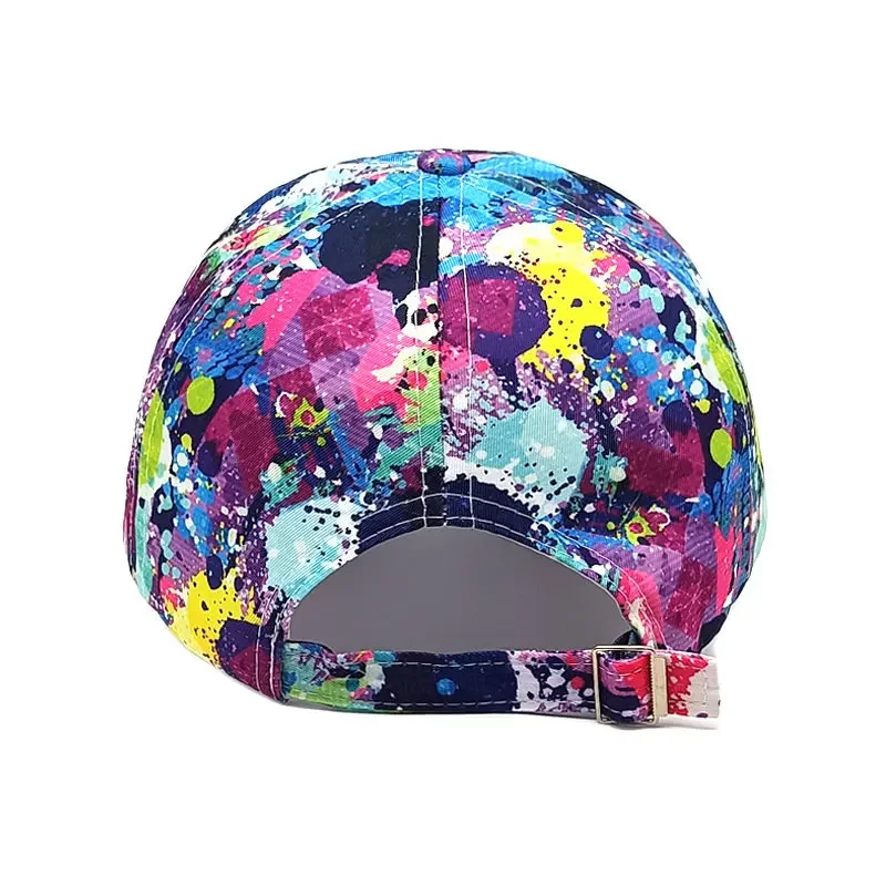 LDSLYJR Four Seasons Polyester Graffiti Print Casquette Baseball Cap Adjustable Outdoor Snapback Hats for Men and Women 238