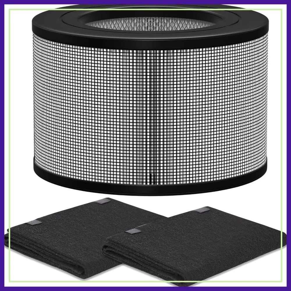 

HEPA Air Filter Replacement for 50250-S, 24000 24500 52500 Purifiers, 1 HEPA + 2 Carbon Pre-Filter