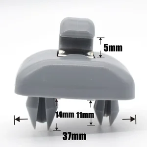 2 PCS xe Visor Clip Nội thất màu xám Hook Hook Hook Audi Hỗ trợ A1 A3 S3 A4 S4 Allroad A5 S5 Q3 Q3 Q5 8U 0857562 Một màu xám 6 Cố định bán hàng chính Audi A4 - 3