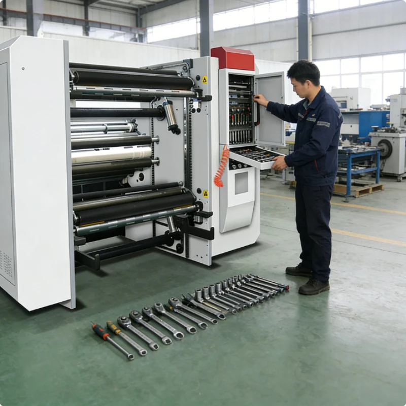 1300mm Automatic Adhesive Tape Slitting Machine BOPP Tape Slitter Rewinder Machine with Multi-Blade System