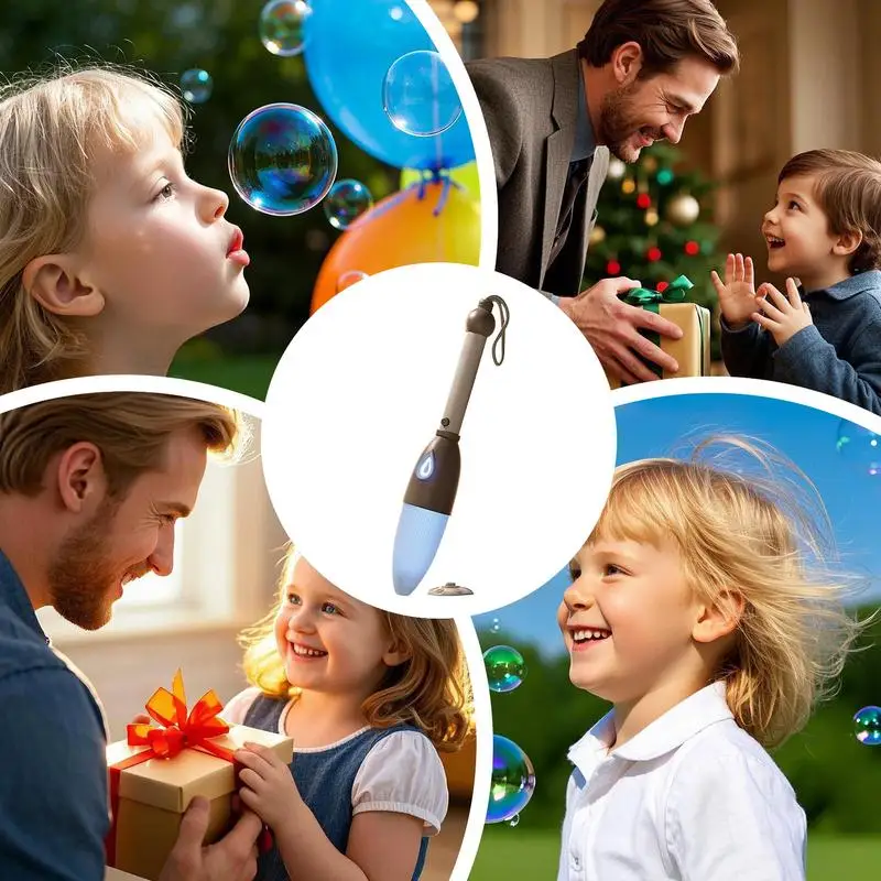 Varinha de bolha portátil bateria escrita escova brinquedo chinês design escova elétrica soprador espuma caneta para festas internas