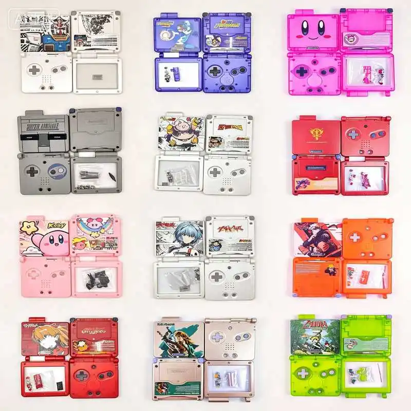 New Gameboy Series Gba Sp Shell Gbasp Replacement Case Limited Edition Housing Protective Case Anime Merchandise Birthday Gifts