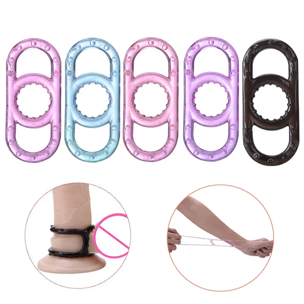 Silicone Penis Sleeve For Penis Enlargement Cock Rings For Time Delay Intimate Goods Dildo Condoms Reusable Sex Toys For Men