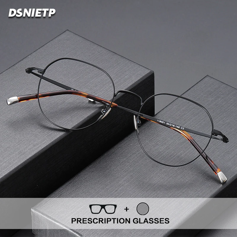 

Pure Titanium Reading Glasses Men Ultra Light Anti Blue Light Prescription Glasses Women Myopia Photochromic Progressive Eyewear