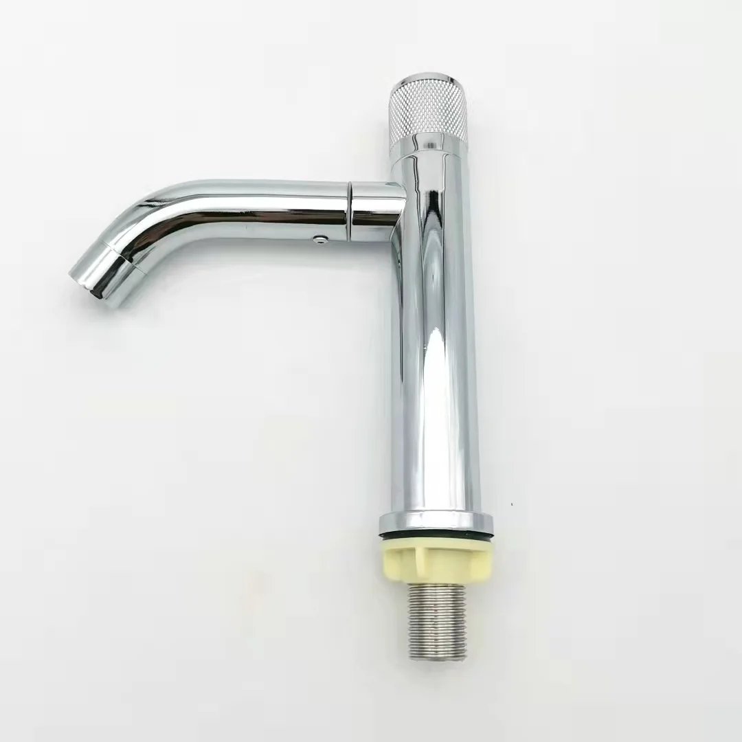 

304 stainless steel cold and hot faucet, washbasin faucet, curved nozzle, 360 degree rotating washbasin faucet