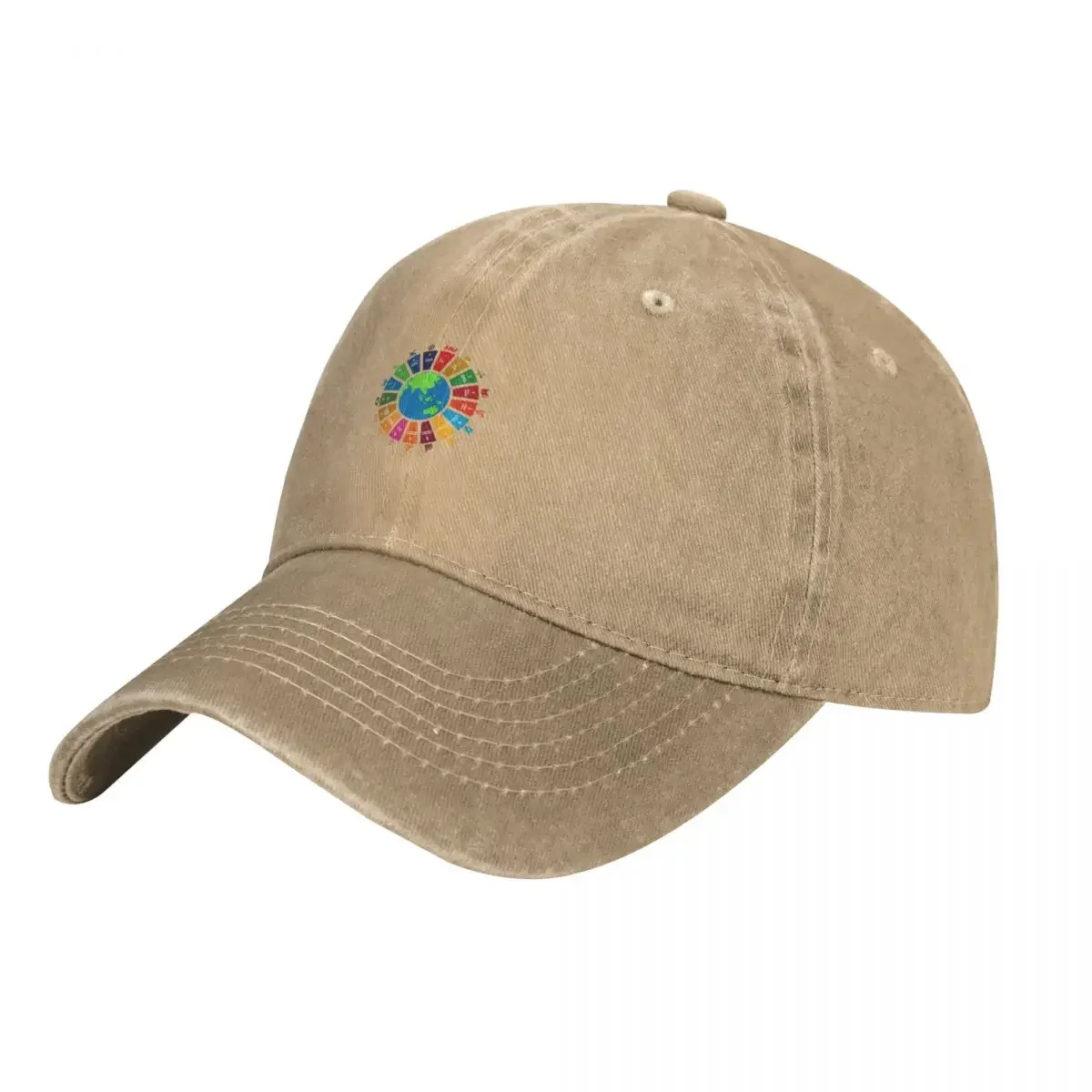 UN SDGsUN Global Goals LogoUnited Nations Sustainable Development Goals 2030 Sticker Cowboy Hat Trucker Hats Women Hat Men'S