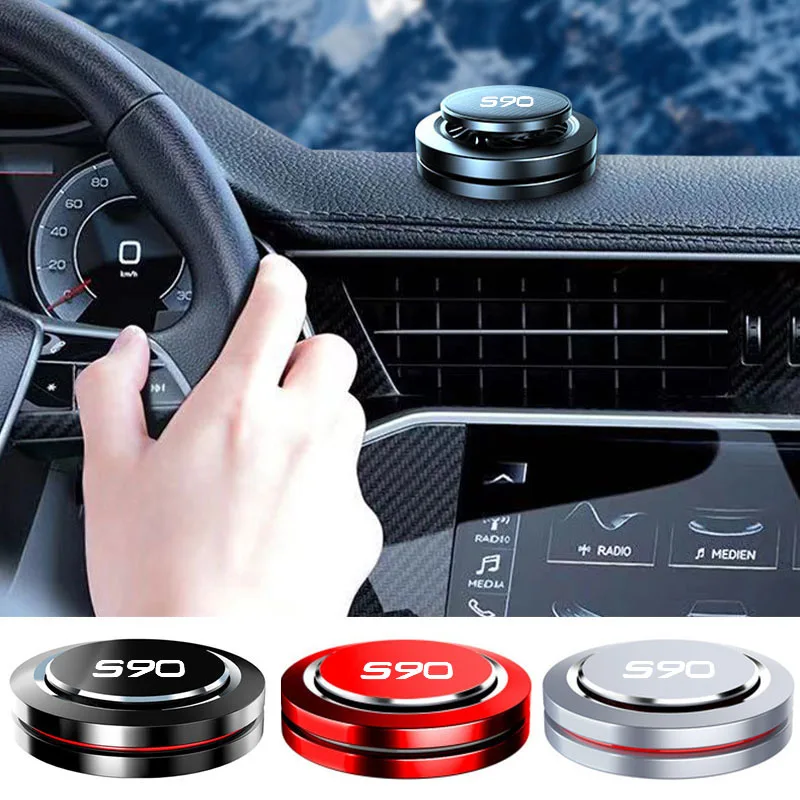 Car Aromatherapy Flying Saucer Shape Rotation Adjustment Lasting Light Fragrance for Volvo S90 Car Accessories Auto Air Purifier