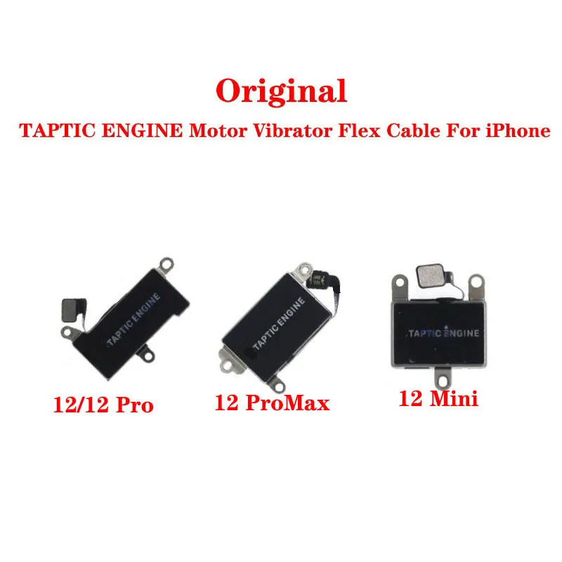 Original TAPTIC ENGINE Motor Vibrator Vibration Flex Cable For iPhone 12 Pro Max Mini Repair Replacement Parts