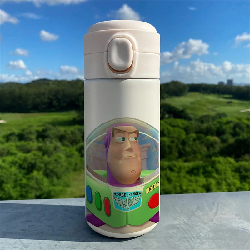 Disney kubek termiczny kubek próżniowy butelka Toy Story Childen Cartoon kubki na wodę 304 ze stali nierdzewnej przenośne butelki na wodę 300ML 450ML