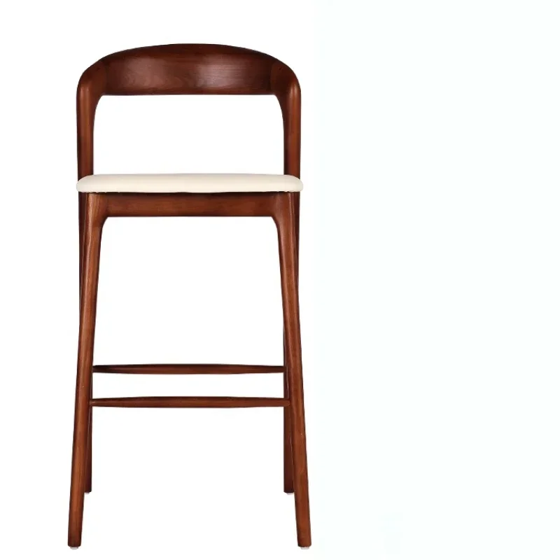 

Modern Commercia Counter Height Bar Chairs Kitchen Accent Wood Outboor Bar Stools Minimalistic Office Taburete Alto Furniture