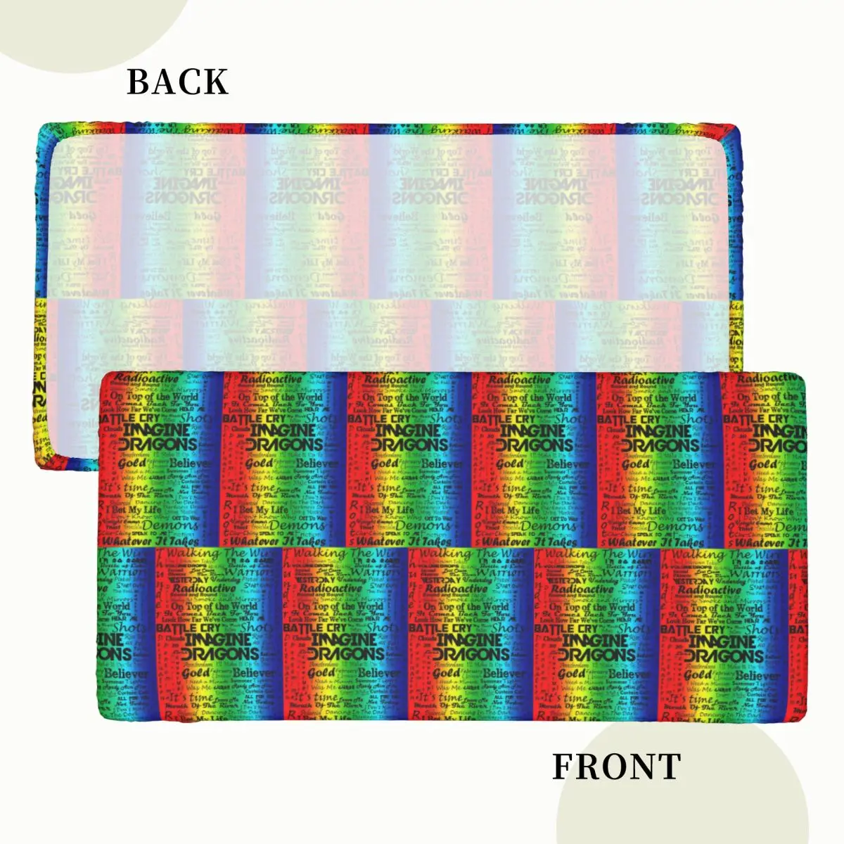 Imagine Dragons Custom Rectangular Tablecloth Oilproof Table Cover for Dining Events Table Cloth