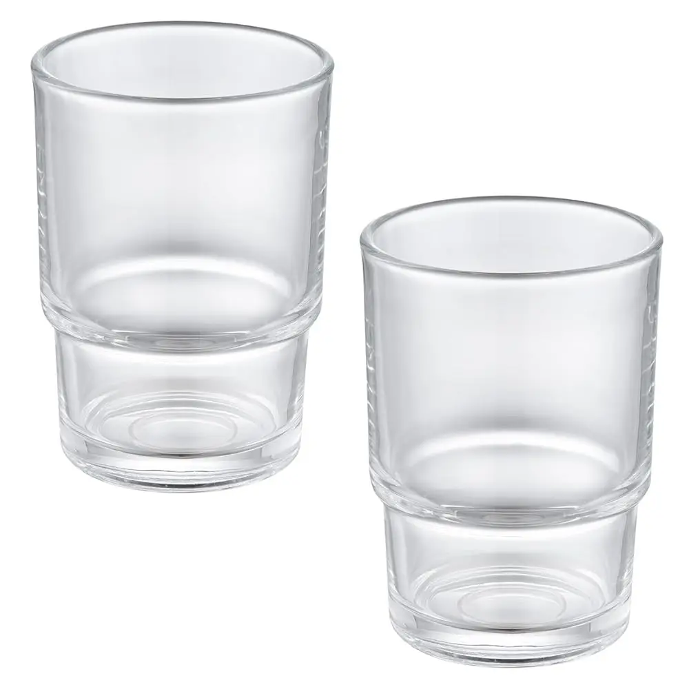 

Держатели для зубных щеток для ванной комнаты, 2 прозрачных стеклянных стакана, современная толстостенная посуда