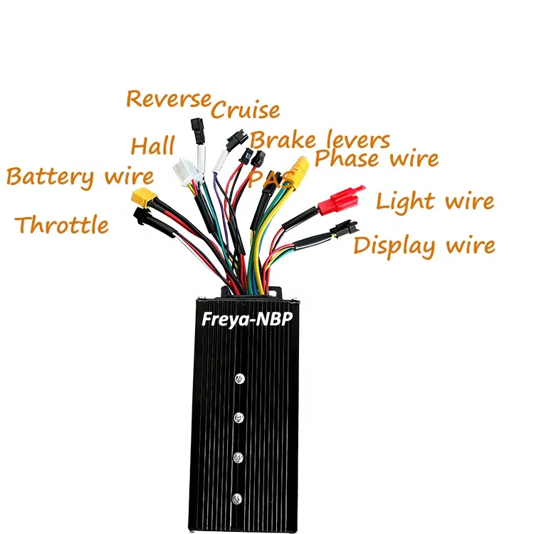 MQ 48-72V 40A Amps Sine Wave Dual Hall Controller with MT60 Connector Fit 52V2000W Electric Bike Kits