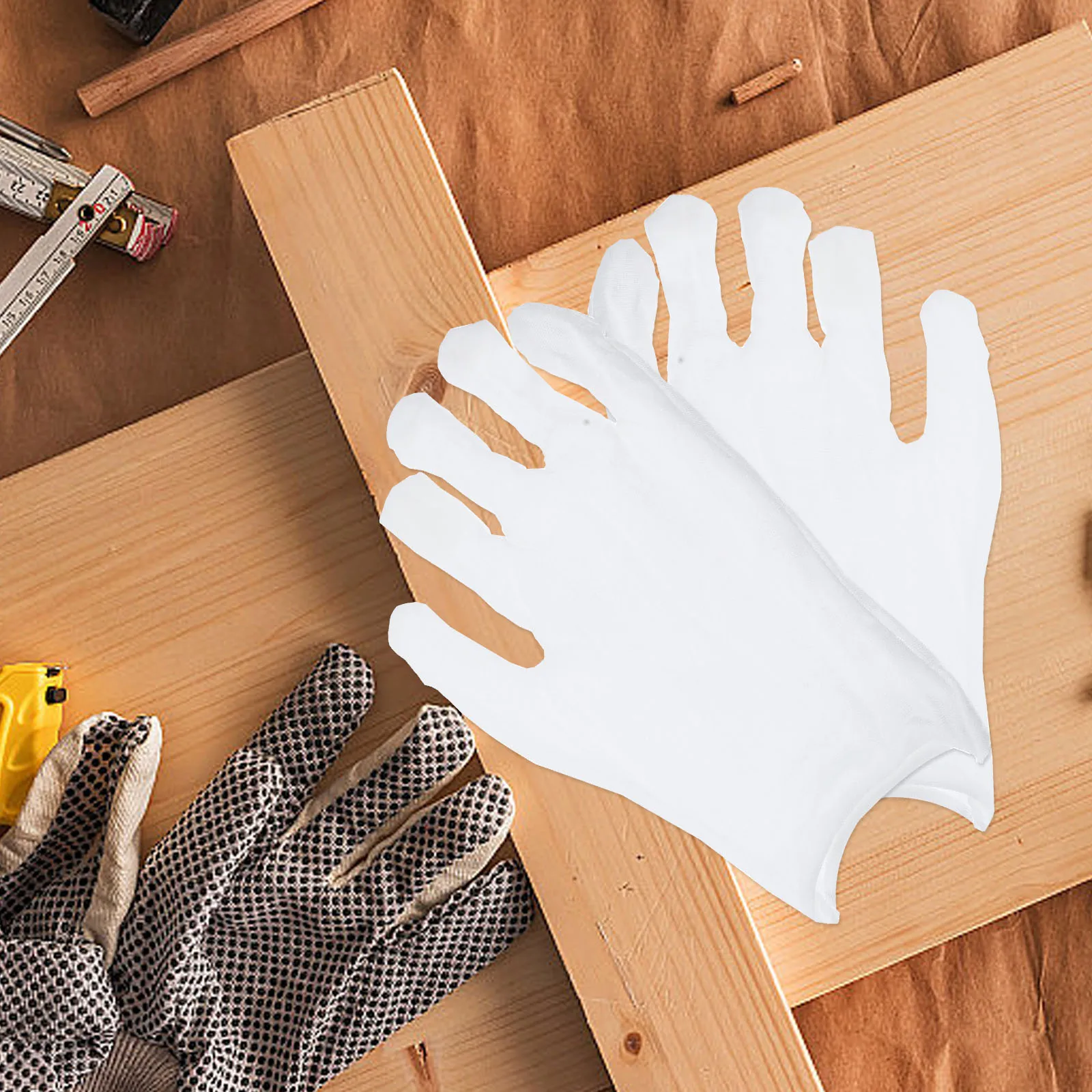 

Cotton Gloves Labor Protection White Hand Protector Protective Working for Jewelry Stores
