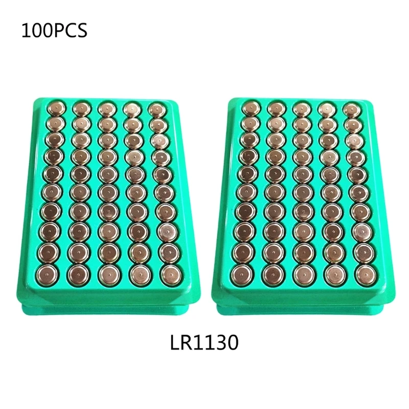 50/100Pack AG10 Button Coin Cell Battery LR54 LR1130 1.55V Batteries For Clocks