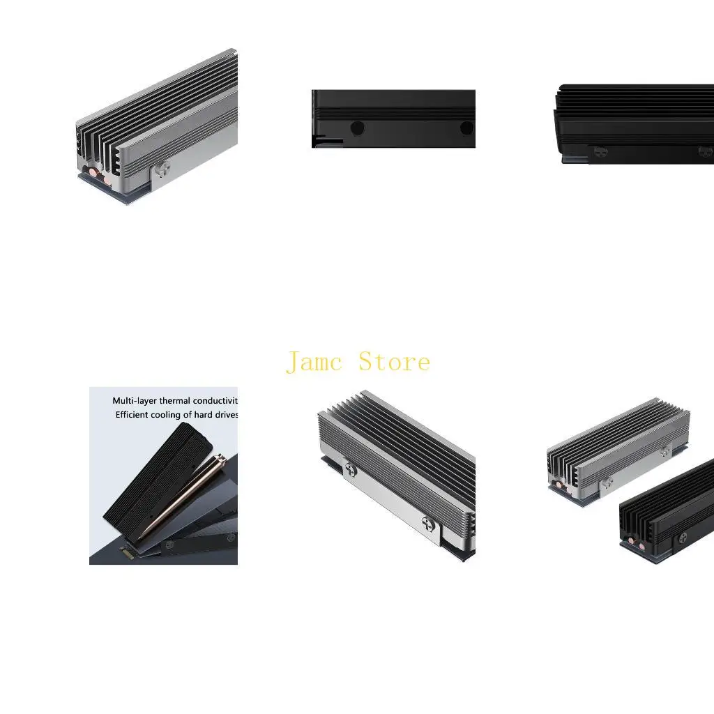 

LX0B M.2 SSD-радиатор 2280 SSD-радиатор с термоподушкой NVMe SSD Замена радиатора NVMe для аксессуаров для игровых консолей