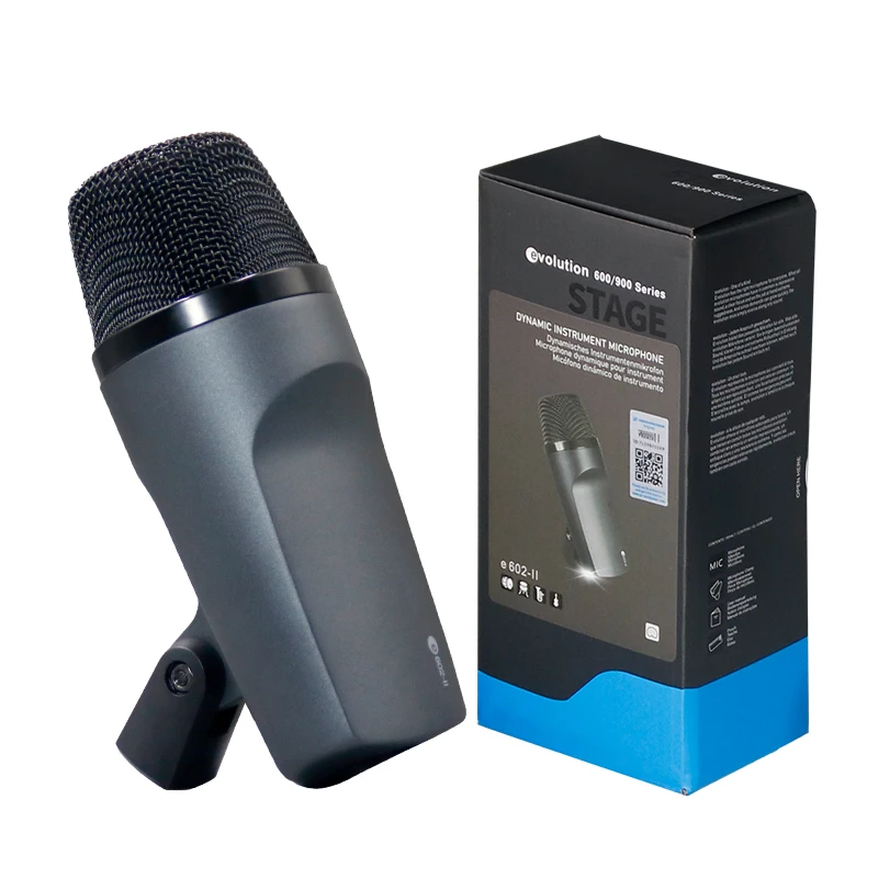 

Bass Microphone E602-II Wired Drum Mic Dynamic Kick Tom Use For Drums Vocal Band DJ Stage Instrumental Recording Live