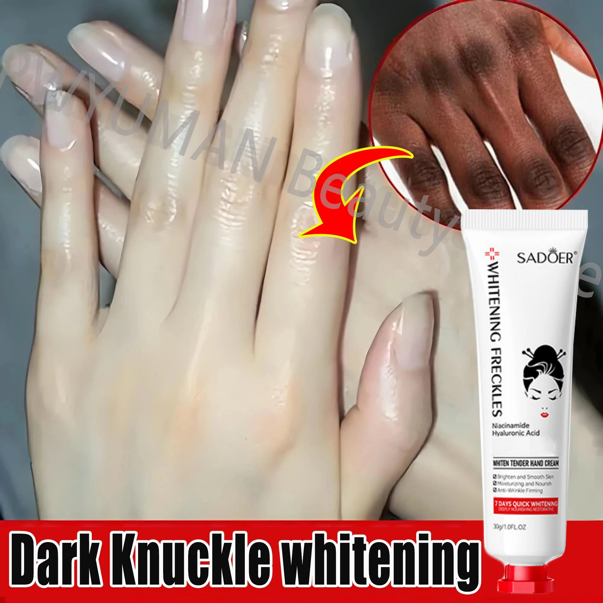 

New Dark Knuckles Fast Whitening Hand Cream Removing Elbow and Knee Melanin Anti drying Moisturizing Whitening Korean Skincare