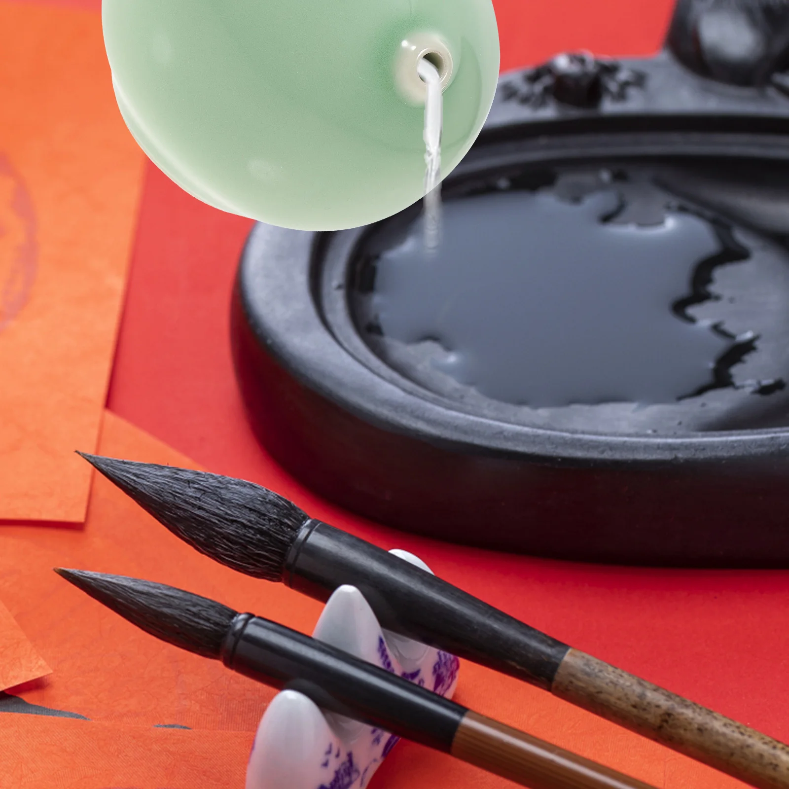 

Ceramic Ink Droplet Calligraphy Water Dropper Smooth Edges Painting Water Container Ink Grinding Accessory Chinese Painting