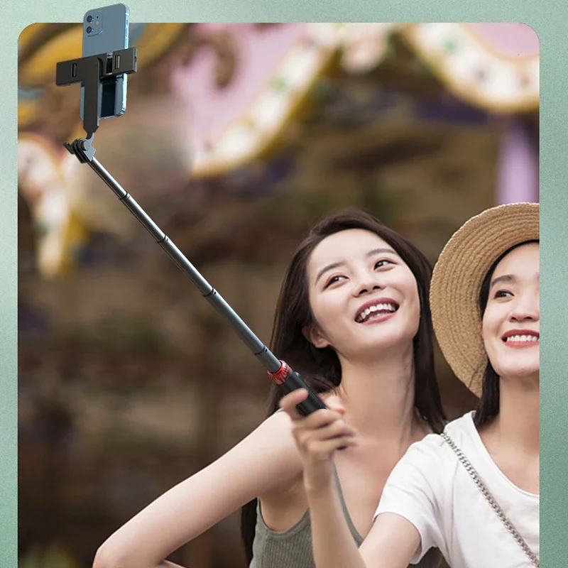 XIAOMI Selfie Stick Wireless Bluetooth Compatible Foldable Mini Tripod with Fill Light Shutter Remote Control for Ios Android