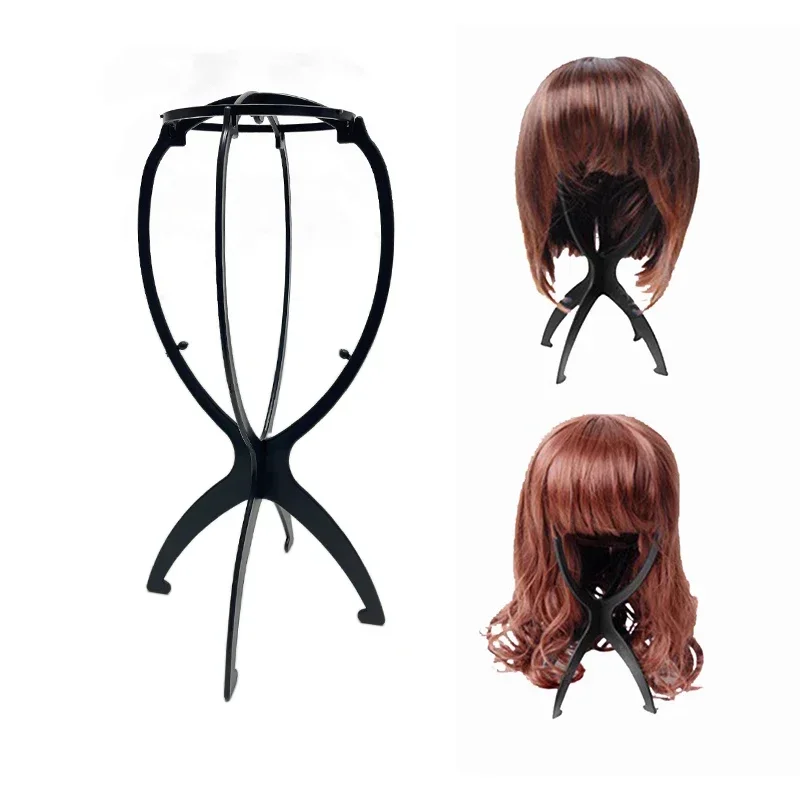 3 Pack Portable Collapsible Wig Head Stand Durable and Portable Holder Display and Storage for Wig Drying Stand Travel