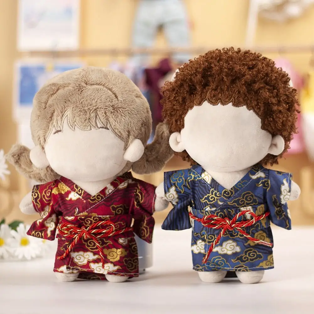 20CM Doll Clothes Chinese Style Auspicious Cloud Pattern Cute Plush Dolls Cothing Idol Doll Suit Toy Accessories without Dolls