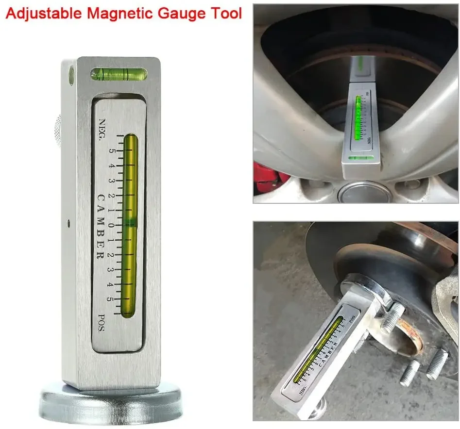 Car Four Wheel Alignment Magnetic Level Level Gauge Camber Setting Aid Tool Magnet Positioning Tool Adjustment Aid