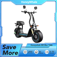 HoneyWhale M5 Max Electric Scooter with Seat, 1000W High Power Motor, 13Ah Battery, 40 km/h Max Speed, 40km Max Range, Disc Brake