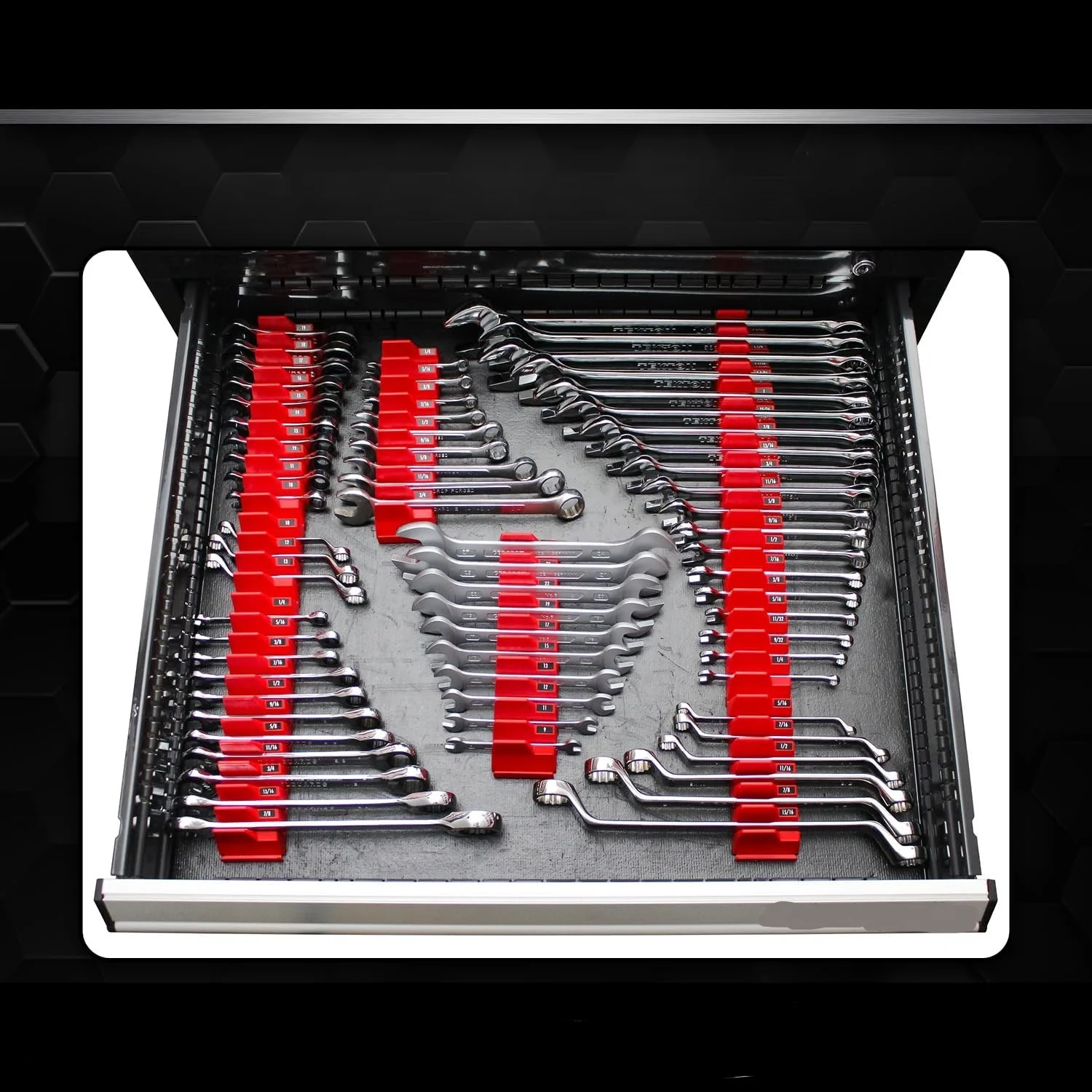 1-10Pcs Magnetic Wrench Organizer Easy To Install Practical Portable Tool Storage Shelf Wrench Holder for Tool Drawer Storage