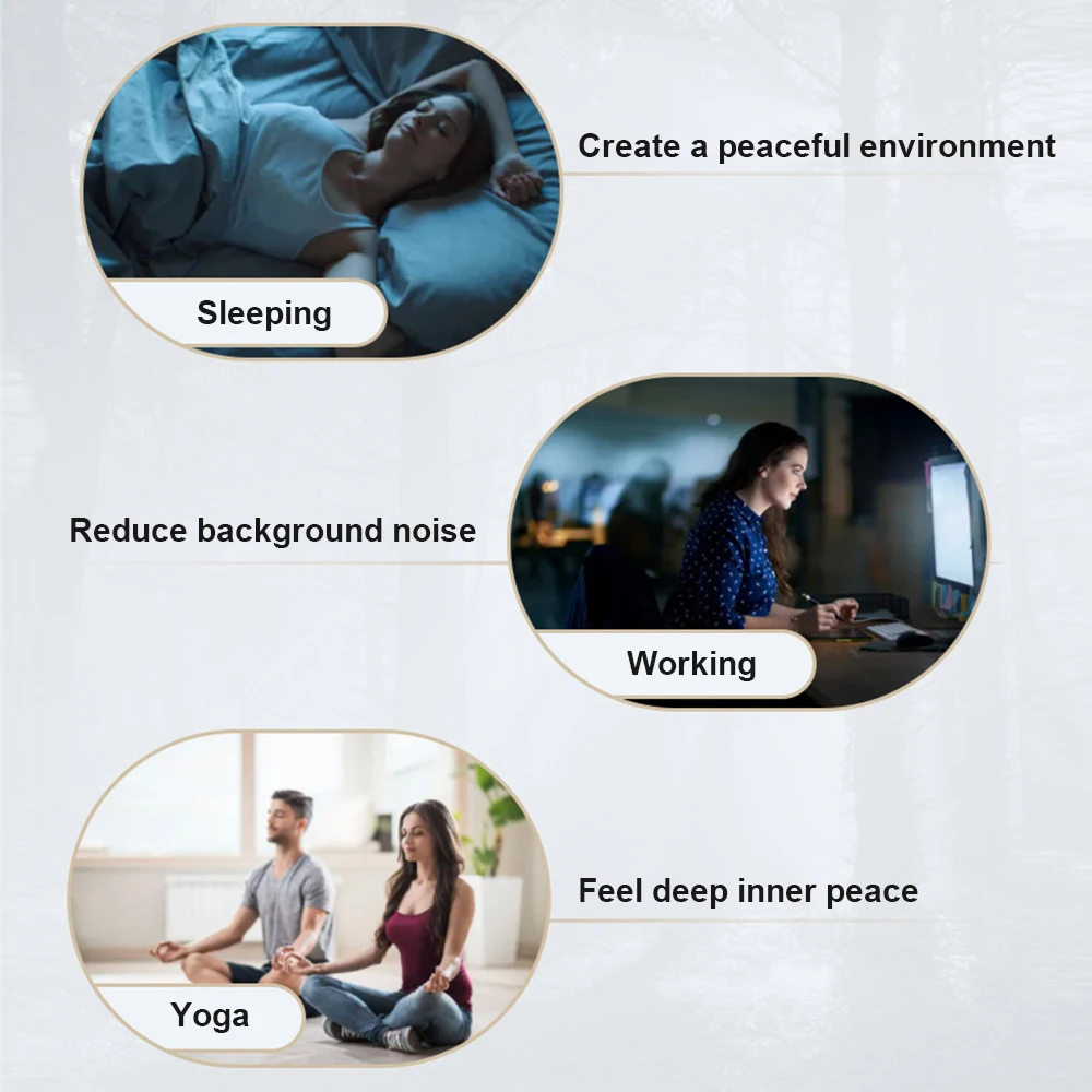 سطح المكتب آلة الضوضاء البيضاء آلة نوم الطفل الصغيرة المدمج في ضوء الليل 16 أصوات مهدئة 15/30/60 دقيقة الموقت مع الحبل USB C