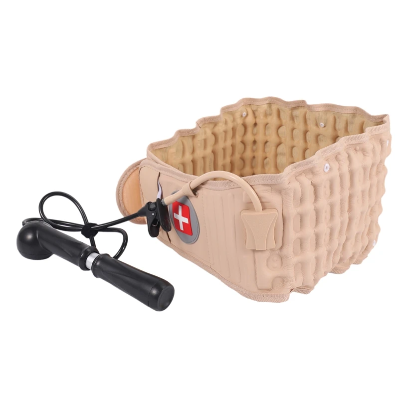 Lumbar traction device Lumbar Spinal-Air Decompression Back Belt Air Traction Waist Protector Belt Pain Lower Lumbar Support Fit