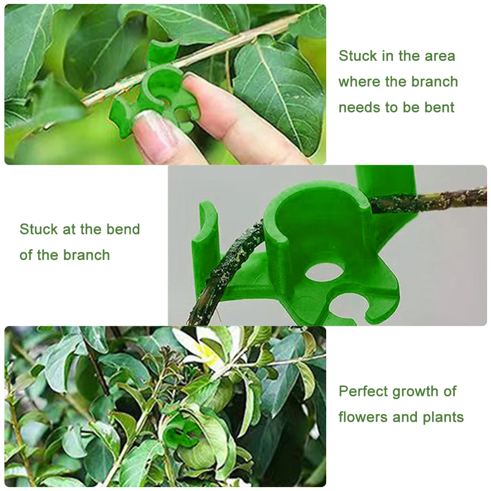 

50 Pack Plant Benders Plant Trainer for Low Stress Training 90 Degree Plant Stem Trainer Garden Plant Clips for Plant Branches