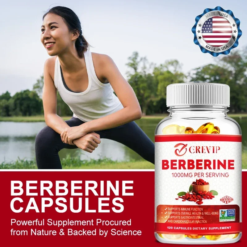 Berberine Extract 1000 Mg - Supports Gastrointestinal and Overall Health with Antioxidant Benefits