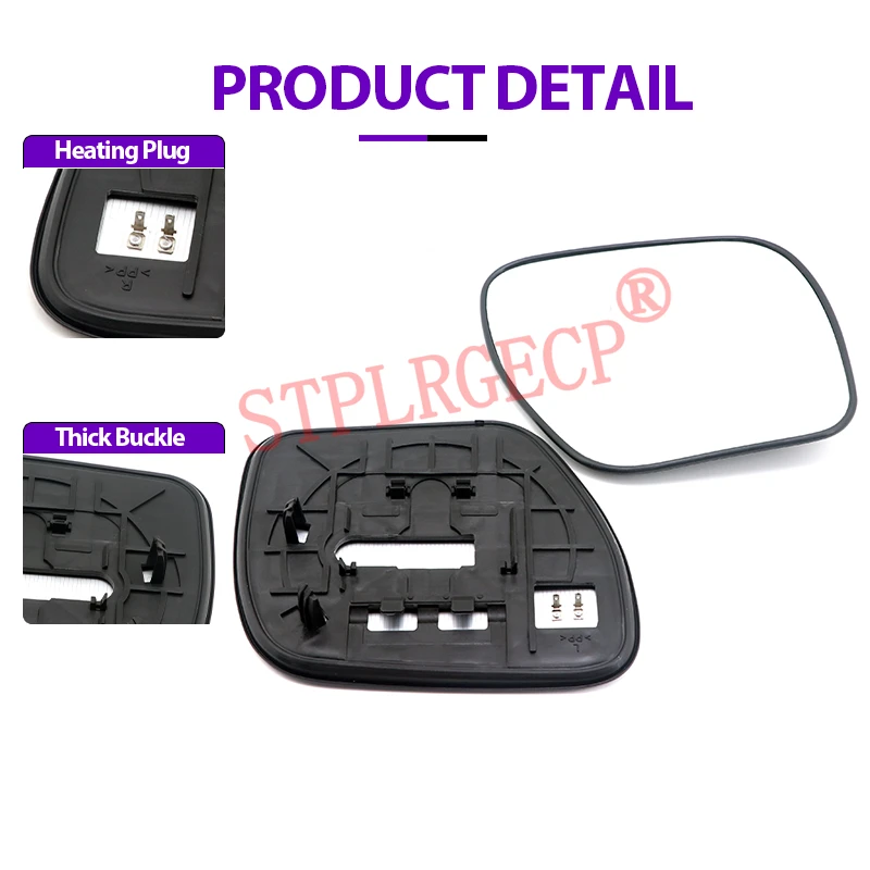 Beheiztes Außenspiegelglas für die Fahrerseite links und rechts für Mitsubishi Pajero Montero Shogun V93 V97 V98 V87 2007-2021 – Detail 9