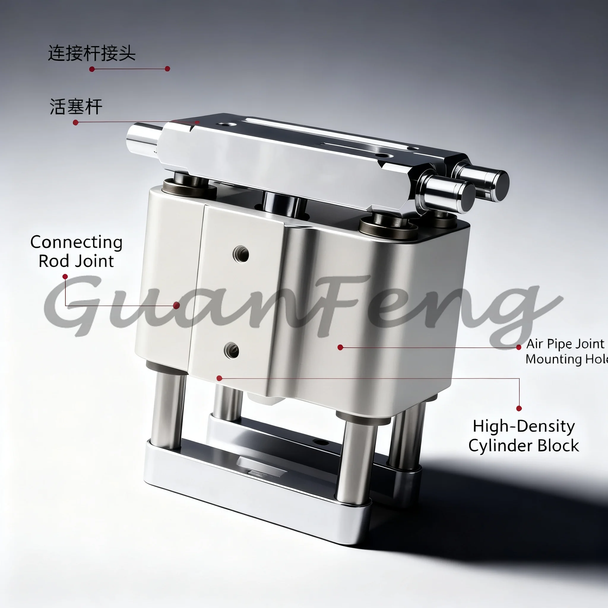 Adjustable Stroke Pneumatic Cylinder for Screen Printing Machine, 25-20 Replacement Air Cylinder Accessory