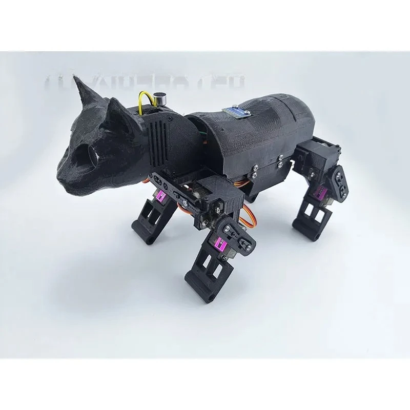 Unassembled Normal Version 12DOF Quadruped Bionic Robot Cat WiFi/Bluetooth Control Programmable Robot
