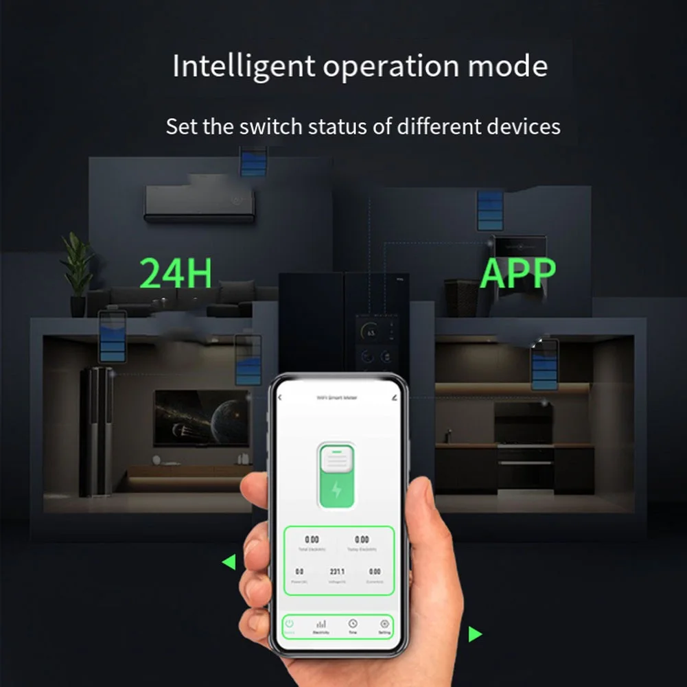 Stay Connected and in Control with the Smart WIFI DIN Switch for Tuya Multifunctional Home CircuitBreaker with Metering