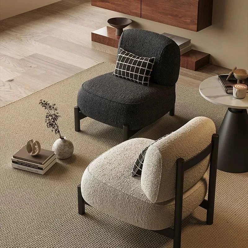 مصغرة الراحة كراسي غرفة المعيشة راحة واحدة الجناح الخلفي كراسي غرفة المعيشة الحديثة الفاخرة مريحة Sillones Modernos أثاث المنزل