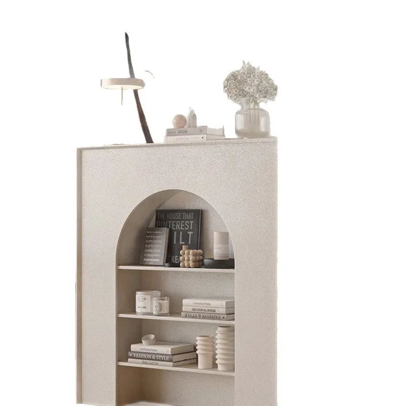 

B&B French decoration cabinet Nordic B&B display cabinet display simple entrance cabinet black living room fireplace shelf